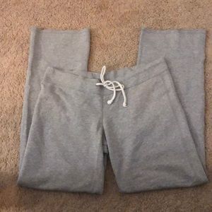 Womans light grey cotton sweatpants